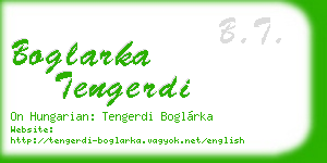 boglarka tengerdi business card